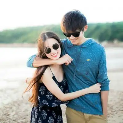 浪漫小清新情侣森系一对头像