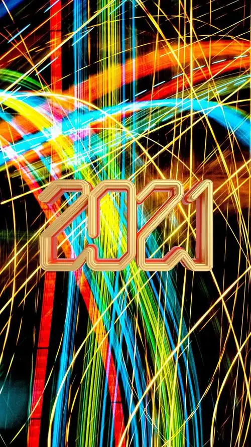 2021炫酷数字配图750x1334分辨率查看