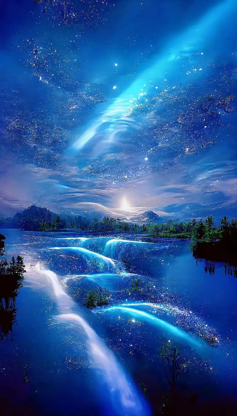 亮度滑到最大,会有不一样的视觉震 撼喔! #唯美星空壁纸   - 抖音