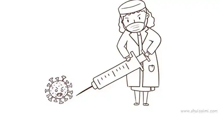 白衣天使护士儿童画怎么画 白衣天使护士简笔画顺序