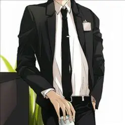 插画动漫 二次元 头像男