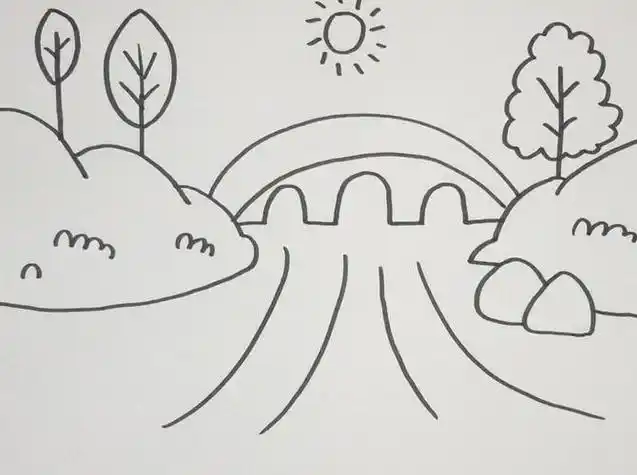 简笔画图片大全风景