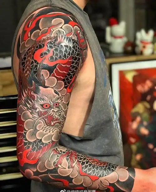 花臂龙霸气,龙霸气帅气_大山谷图库