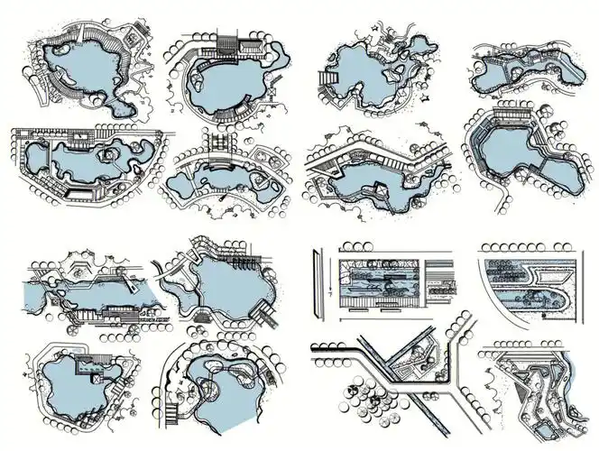 自然式水系?规则式水景?滨水的景观与观景?滨水与生态相结合?