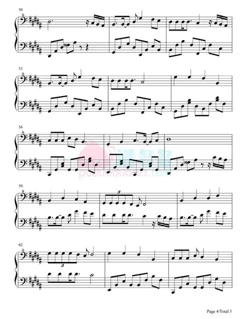 周深《和光同尘》钢琴谱