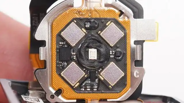 传感器模组菲涅尔透镜结构特写.