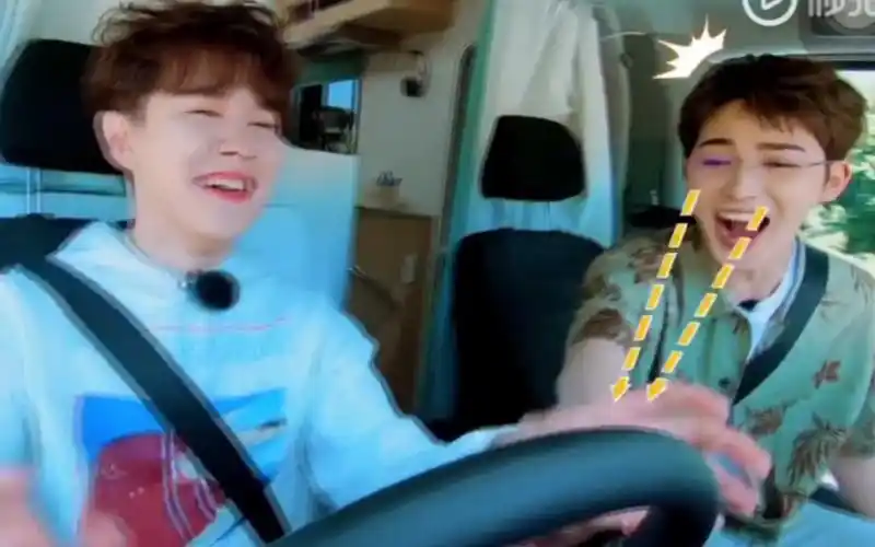 朱正廷被尤长靖吓得不要不要的