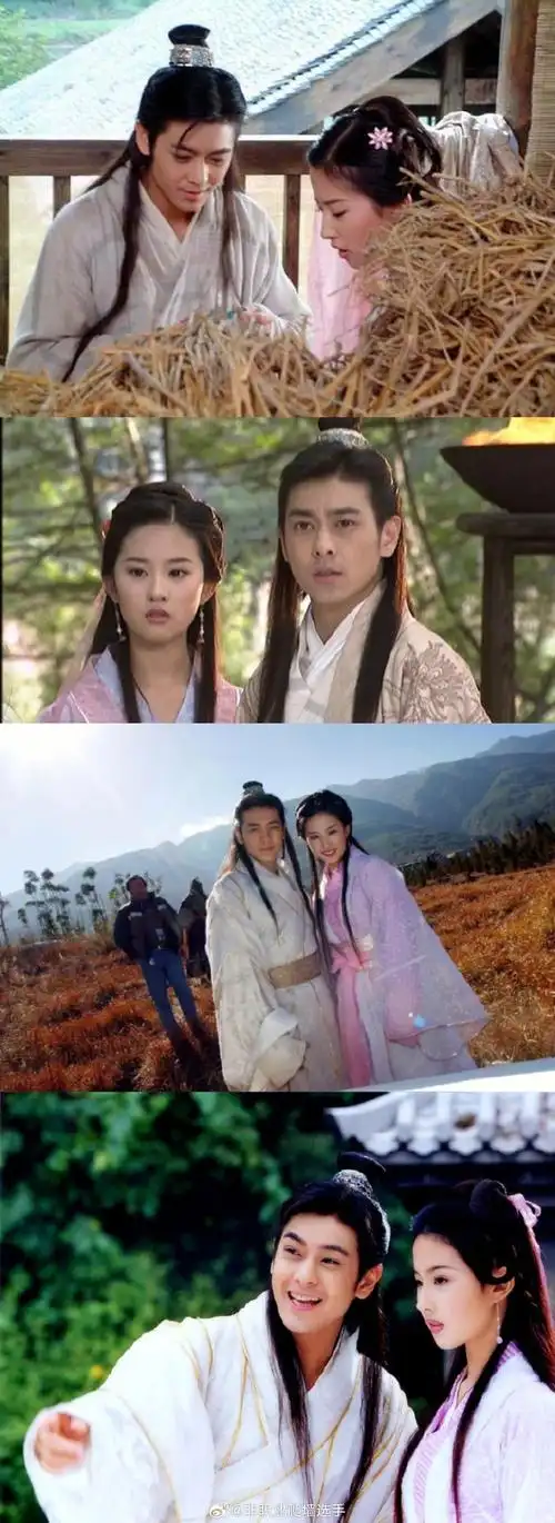 天龙八部林志颖的定妆花絮#  03版天龙八部林志颖段誉定妆视频,  真