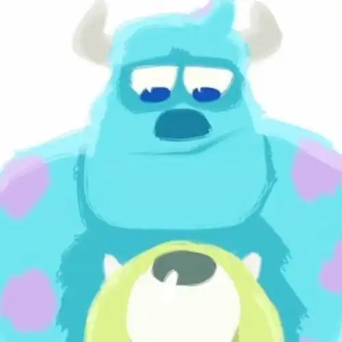 黑眼圈的蓝毛怪游荡的无知者