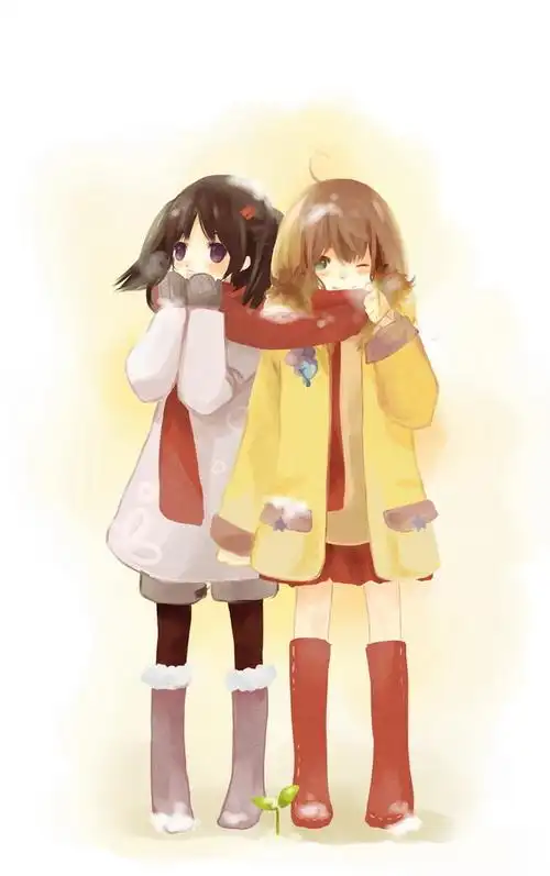 记录两个女生从同学到闺蜜的漫画 图片 比如一起上学 一起吃饭之类的