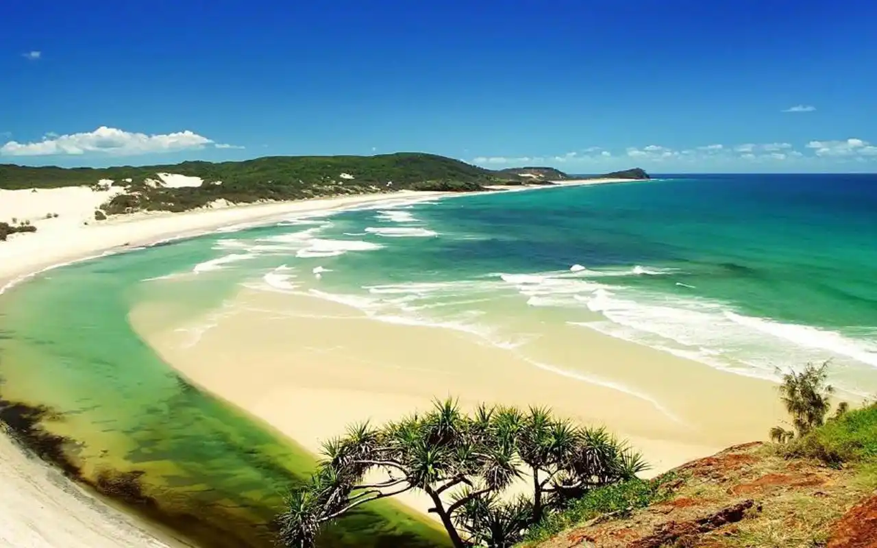 清新唯美海滩风景图片桌面壁纸