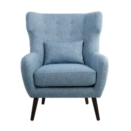 美看 北欧单人沙发椅现代简约舒适老虎椅子小户型布艺沙发休闲椅