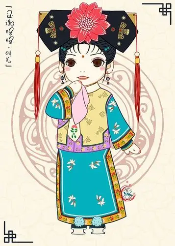 谁有q版格格的图片,(如下图)