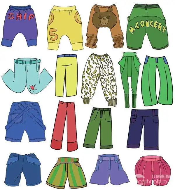 裤子的儿童简笔画二