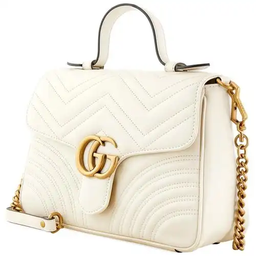 直营古驰guccipadlock系列高级人造帆布手提包单肩包锁头包女包欧美