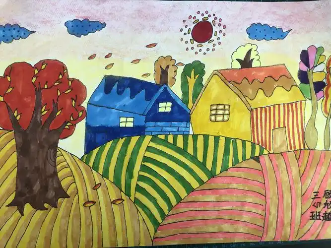 包头市第一实验小学南海分校———秋天"悄悄画"三年级作品投票