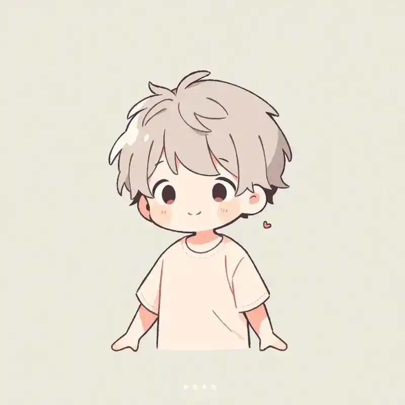 可爱男孩  累上班真的好累#q版人物 #优质头像 #小正太  - 抖音