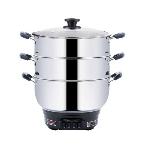 容量馍蒸馒头三层大号多层家用多功能电蒸锅