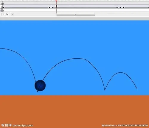 一个小球弹跳动画15秒__动画素材_flash动画_多媒体图库_昵图网nipic.
