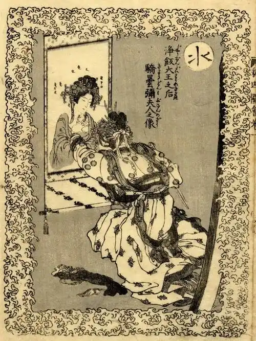 人间的万物春秋——葛饰北斋珍贵线稿_浮世绘_笔下_绘画