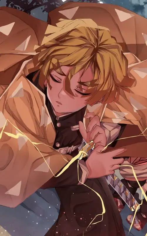 鬼灭之刃人物角色我妻善逸个人手机壁纸下载