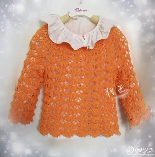 钩儿童衣服的花样图案,儿童上衣钩法花样教程-图片大观-奇异网