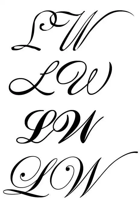 小伙伴们 会写英语花体字体的小伙伴 帮帮忙