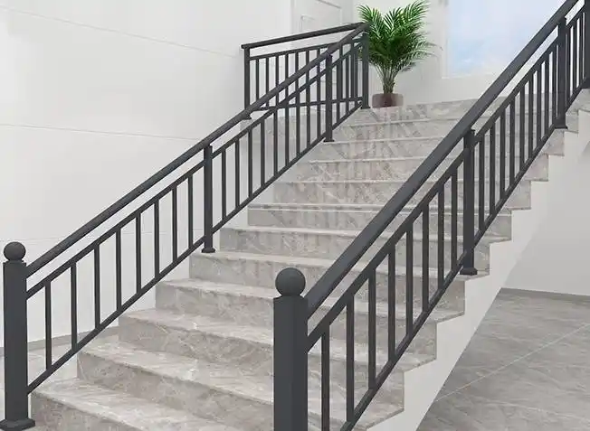 锌钢楼梯扶手铁艺护栏坡道护栏扶手阳台护栏山东怡源厂家生产302