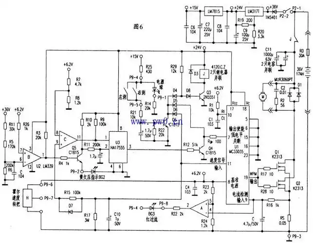 48v电动车控制器电路图