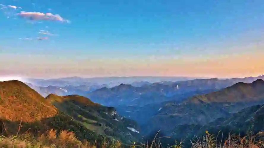 鹤峰中营镇高山美景