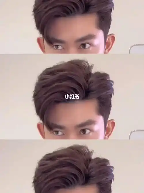 气垫三七分 韩式风格 男士烫发 烫型不烫卷 呈现高级感 纹理清晰_男士