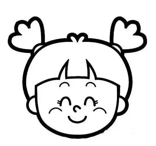 漂亮小女孩头像简笔画大全画小女孩简单又可爱女孩