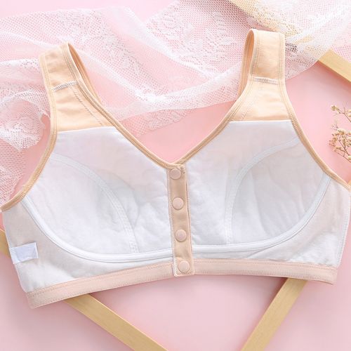 高中生少女纯棉大码内衣女初中学生mm超薄款大文胸