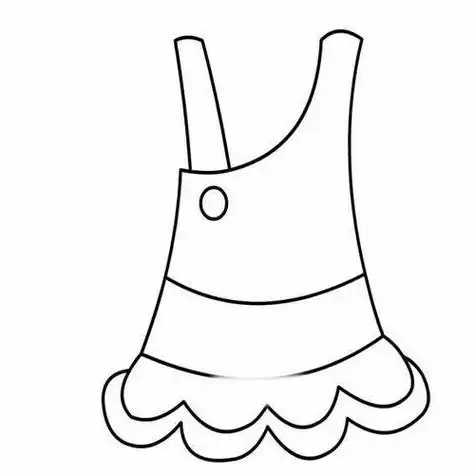 卡通简笔画教程-百度经验超简单的连衣裙简笔画步骤图儿童简笔画裙子