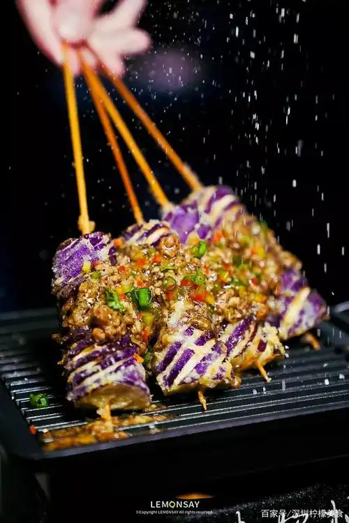 two 肉酱天妇罗茄子串