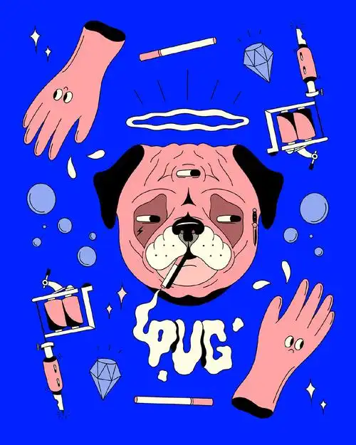 意大利插画设计师carloquaranta的fluoillustrationscollection插