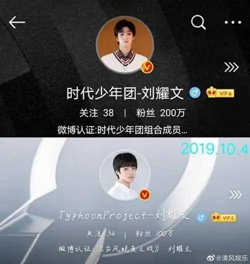 刘耀文微博粉丝数破1900万