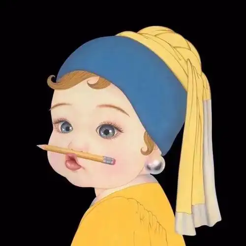 戴珍珠耳环的少女