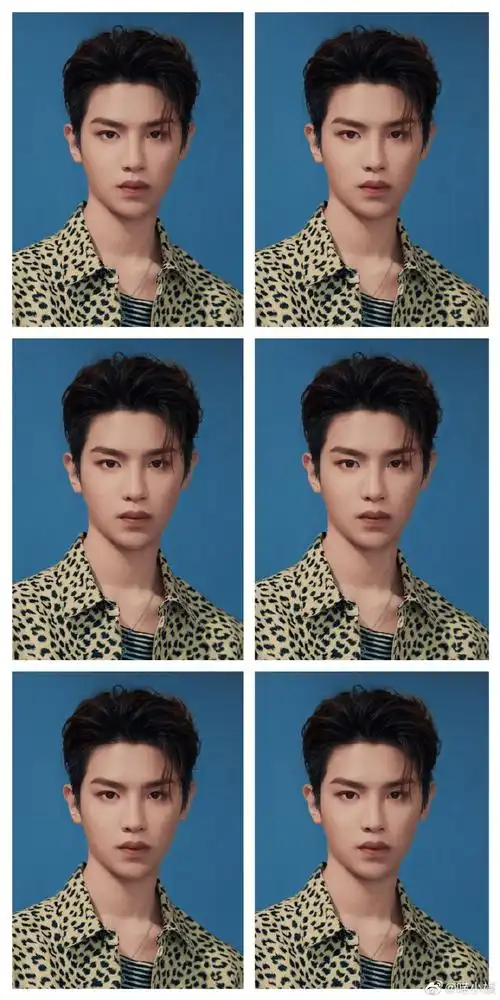 黄明昊饭制证件照小合集,每一张都值得收藏的精品大帅哥#黄明昊