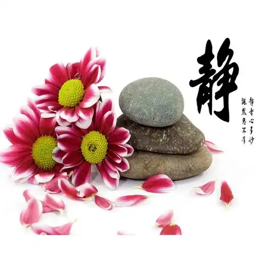 花朵电视背景墙装饰画 安静祥和的无缝壁画生产厂家