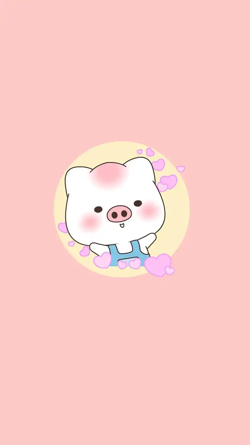 粉色小清新可爱高清手机壁纸-卡通-手机壁纸下载-美桌网
