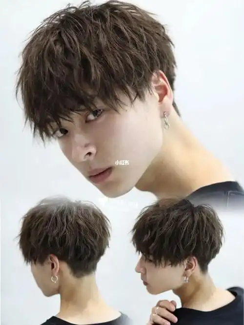 日系男生纹理烫99日系烫发 昆明男士发型