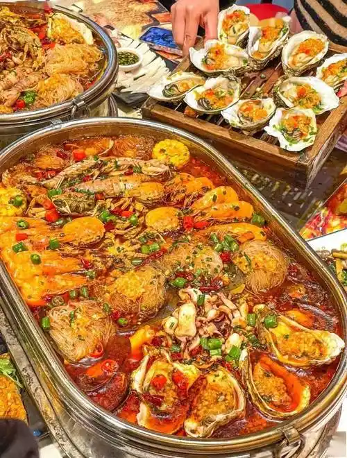 79元享意姐海鲜海陆空套餐!99元享意姐海鲜鱼拼_鲍