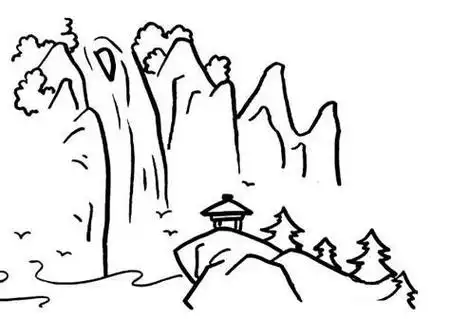 五年级山水简笔画