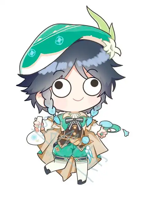 干点正事吧,巴巴托斯 这个温迪刚画完就觉得好顶