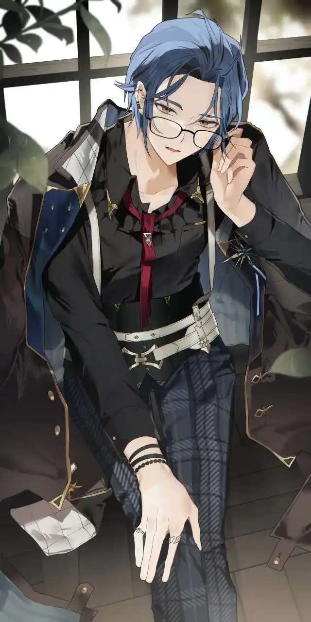 温文尔雅的邻家小哥梳个大背头有种霸总的感觉#二次元男# #二次元美图