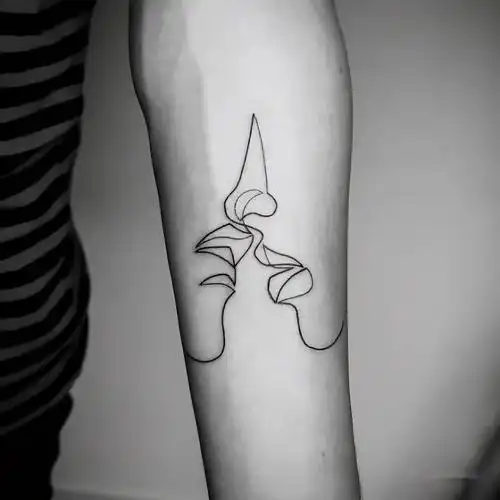 简单不简约的线条纹身,怪不得让窦靖童也忍不住要纹_图案