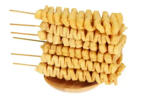 千叶豆腐手把烤豆腐串白底图