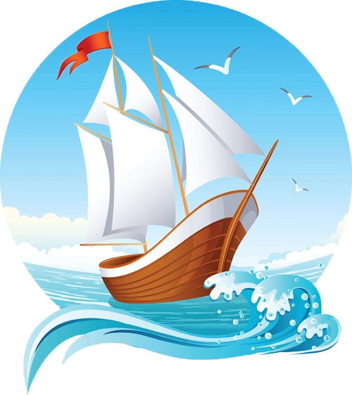 帆船图案