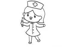 护士简笔画【教程 步骤 图解 diy】- 聚巧网